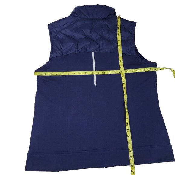 CALIA Cold Dash Run Vest Womens Size XL Blue Full Zip Quilted Jacket Zip Pockets - Picture 11 of 16